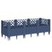 VidaXL Plantenbak Polypropeen Blauw, Grijs