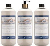 Claudius Cosmetics B.V. Body & Hair Creamy Wellness 3 x 1 liter met gouden pomp