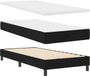 vidaXL Boxspring bed met kussen met hoofdeinde Zwart 200 x 100 cm Stof