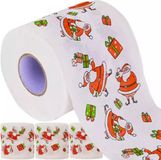 Ruhhy Feestelijk Kerst Toiletpapier 4-Pack - Rood & Wit Kerstmotief