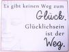 La Finesse Decoratieve Hangende Beschilderde Metalen Muur Plaque/Teken, Es Gibt Keinen Weg Zum Glück…