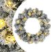 vidaXL Couronne de Noël Vert et Blanc Ø 50 cm PVC 25 LED