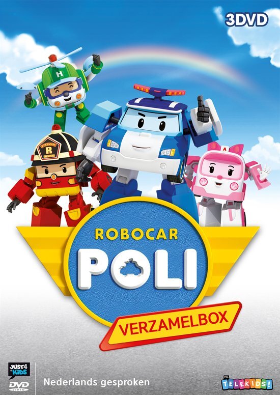 3 Dvd Stackpack Robocar Poli Box - Deel 1 t/m 3 dvd