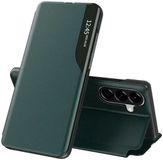 Techsuit Hoesje geschikt voor Samsung Galaxy A57 - eFold Book Case - Donkergroen