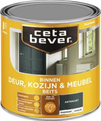 Cetabever Deur, Kozijn & Meubelbeits Transparant Antraciet Zijdeglans 250 ml