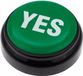 KRÜGER Groene YES buzzer knop - Quiz speelgoed - Ja/Nee zeggen
