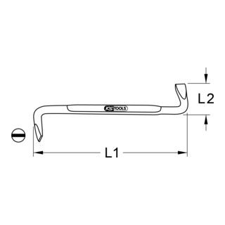 KS Tools Screwdriver Slotted 4mm - 1 Piece