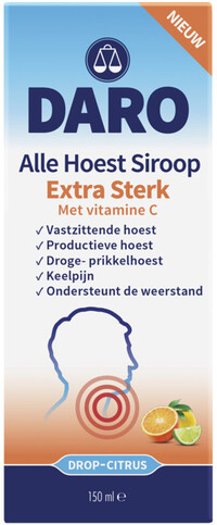 Daro Alle Hoest Siroop Extra Sterk met vitamine C 150 ml