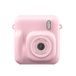 Songdian Appareil photo instantané pour filles et garçons, cadeau jouet rose pour Noël et anniversaire