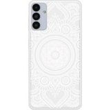 Samsung Galaxy A13 Mandala blanc Verstevigd hoesje met sublimatie bedrukking