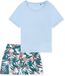 SCHIESSER Pyjama 'Modern Nightwear' lichtblauw / gemengde kleuren