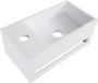 Bewonen Aloni Mini Fontein Met Handdoekhouder - Mat Wit - Kraangat Links