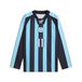 PUMA Olympique de Marseille KING relaxed shirt voor heren S, New Navy Bright Aqua Blue