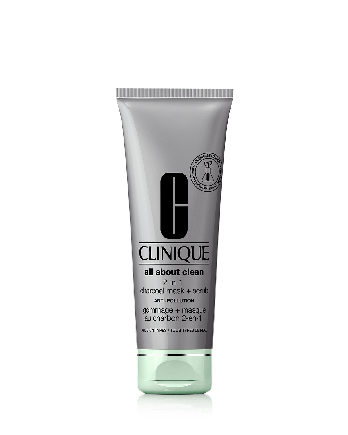 Clinique All About Clean 2-in-1 Charcoal Mask + Scrub - 100ml