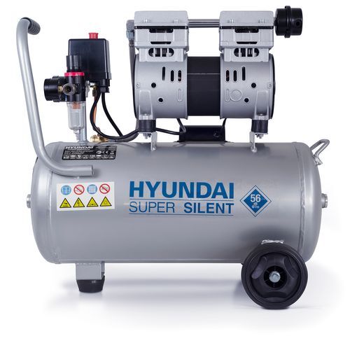 Hyundai stille compressor 30L olie-vrij 1PK