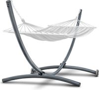 Viking Choice Hangmat standaard - met wielen - 380x130x125 cm - antraciet