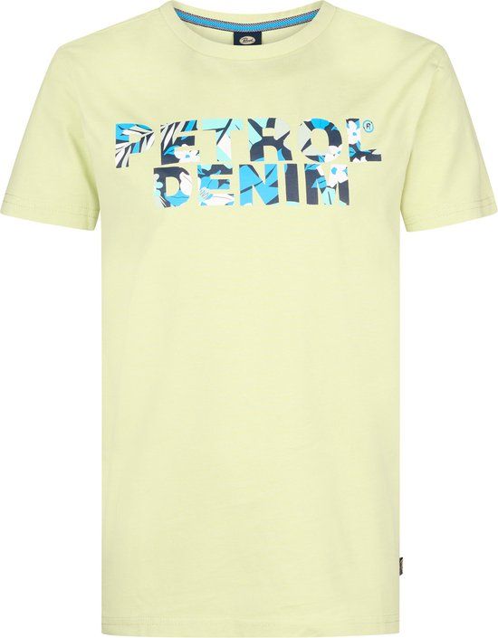 Petrol Industries Jongens Artwork T-shirt Beachside Groen Maat 176