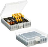Merkloos Relaxdays batterij organizer set van 2