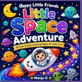 Happy Little Friends Little Space Adventure Coloring Book