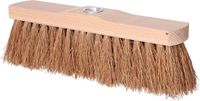 Buemag Buiten bezemkop - FSC hout - schroefdraad - 29 cm - kokosnoot vezels - bruin - straatbezem/buitenbezem