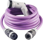 Merkloos IKON Tuinslang uittrekbaar compact licht - 15m met multifunctioneel pistool Lavander