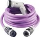 Merkloos IKON Tuinslang uittrekbaar compact licht - 15m met multifunctioneel pistool Lavander