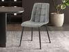 FARIS Ensemble de 4 chaises gris