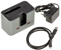 KALEA-INFORMATIQUE Dockstation met dubbel protocol voor M.2 NVMe- of SATA-SSD's en 2,5- of 3,5-inch SATA-harde schijven, USB 3.2 Gen 2x1-verbinding 10 Gbit/s, ondersteuning tot 28 TB