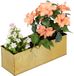 Merkloos Relaxdays plantenbak binnen - langwerpig - metaal - 13,5x40x12,5 cm - geel
