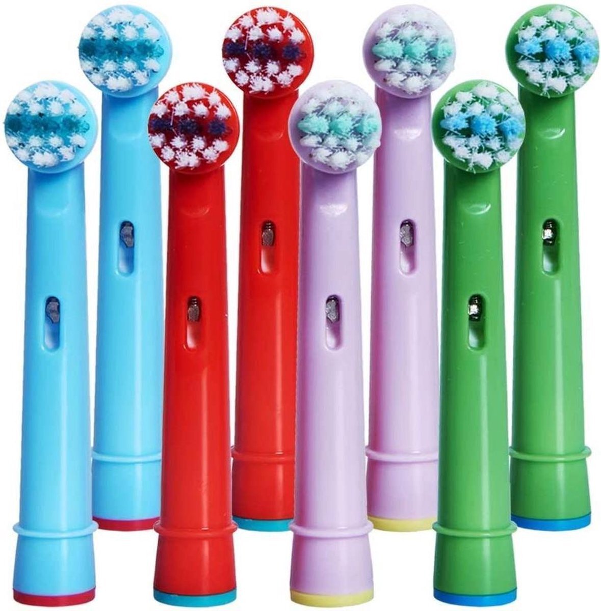 Vardaan EB-10A Opzetborstels Voor Kids - 8 stuks - Opzetstukjes Voor Elektrische Tandenborstels - Opzetborstel Oral B Junior - Vervangende Opzetborstels Voor Kinderen - Zacht - Mondhygiëne - 8x