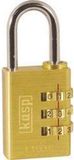 Kasp K11030D Hangslot 32 mm Goud-geel Cijferslot