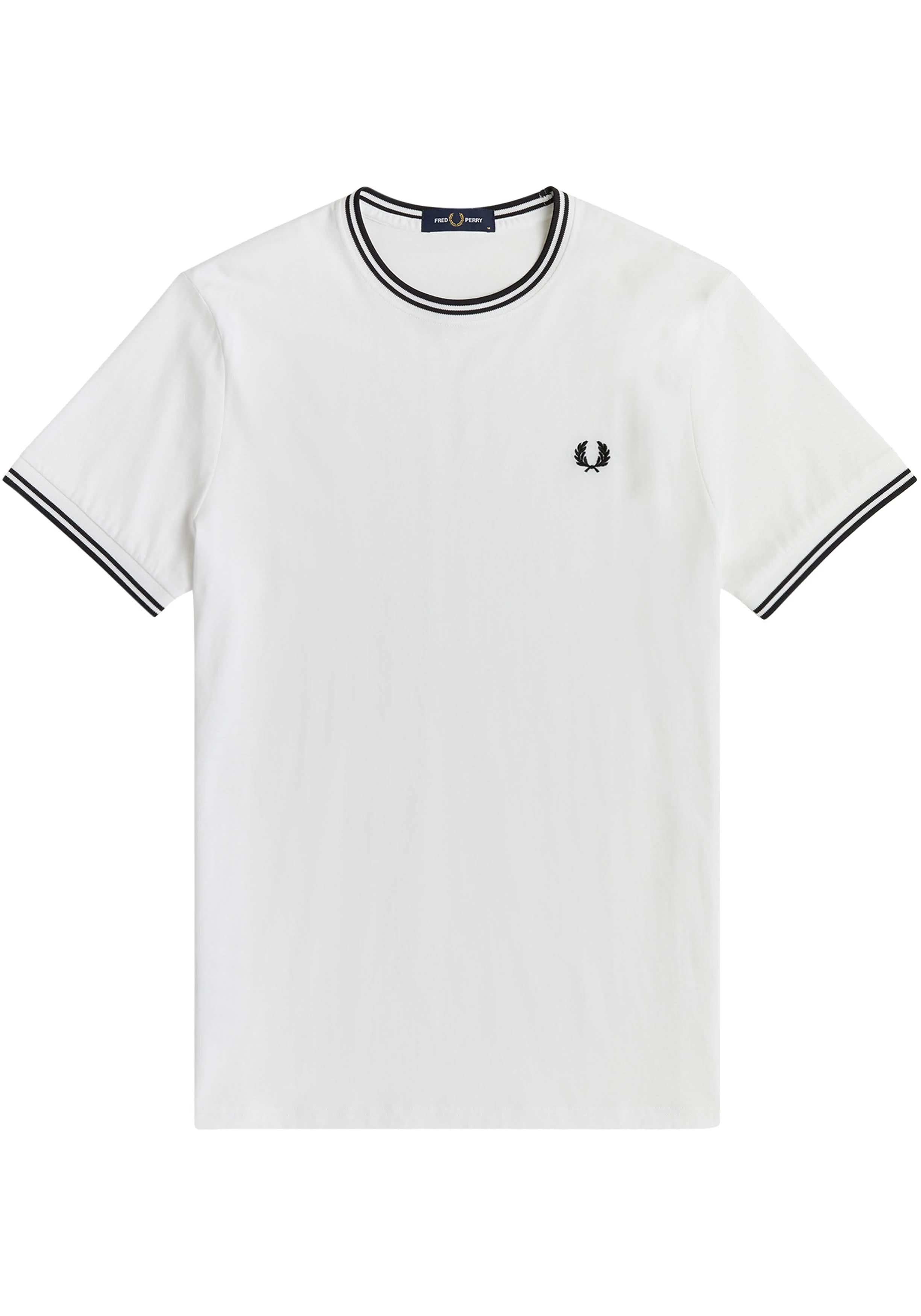 Fred Perry T-shirt TWIN TIPPED - White