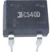 TRU COMPONENTS TC-B80D Bruggelijkrichter DIL-4 160 V 1 A Eenfasig