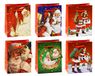 K3T Geschenkzakjes kerstman/Sinterklaas, verpakking van 12, klein (HxBxD 14 x 11 x 6,5 cm)