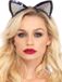 Leg Avenue Sequin Cat Ears Silver Polyester