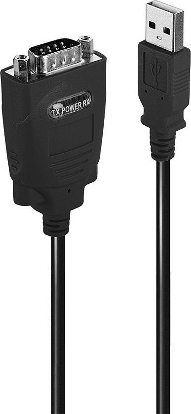 Lindy 42845 - Seriële kabel - 1 m - Zwart