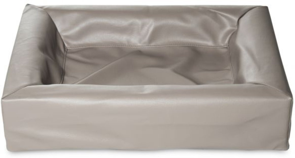 Bia Bed Bia kunstleer hoes hondenmand taupe 4 85x70x15 cm