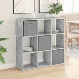 vidaXL Dressoir Beton Grijs 102 x 31 x 99,5 cm