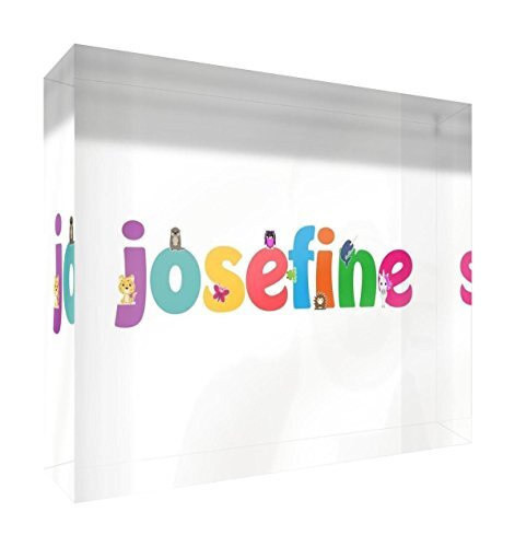 Little Helper Little Helper JOSEFINE-A5BLK-15DE Diamant gepolijst baby aandenken/token, gepersonaliseerd, meisjesnaam, Josefine, 15 x 21 x 2 cm, groot