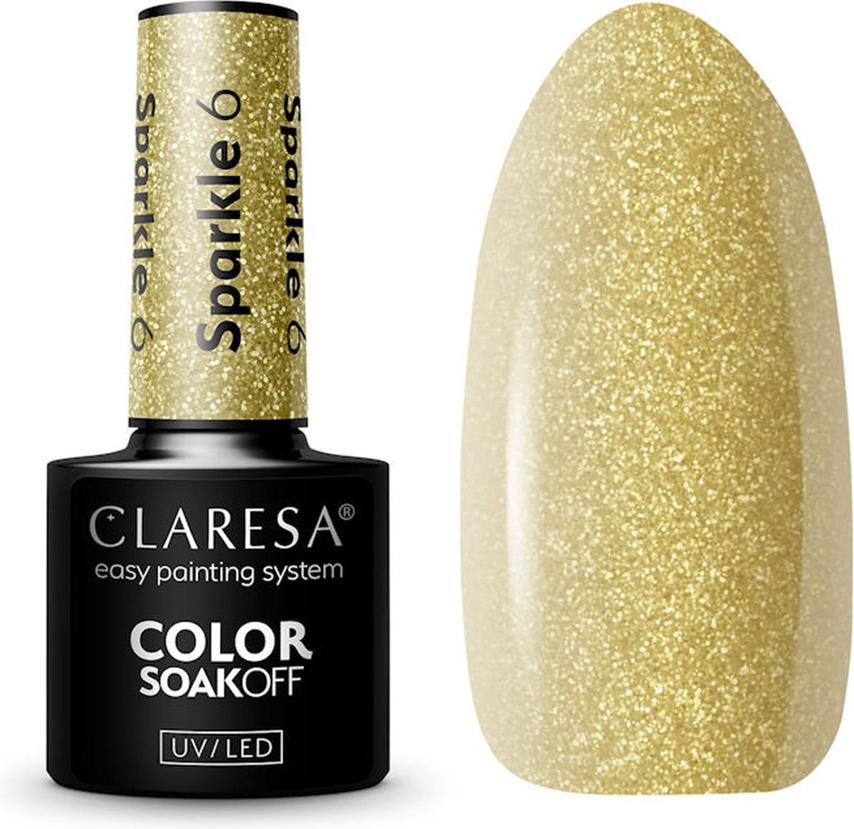 Claresa UV/LED Gellak Sparkle #6 – 5ml.