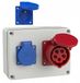 Distributeur de courant de chantier avec prises 32A, 1x 400V et 1x 230V, non raccordé