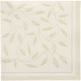 Papstar 50 Servetten ROYAL Collection 1/4 vouw 40 cm x 40 cm champagne New Mediterran