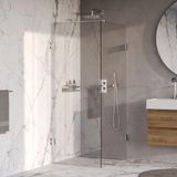 Brauer Tapo Creative rechthoekige douchecabine 2 delig 100x80 chroom
