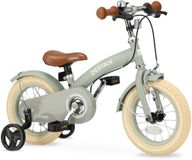 Deryan Luxe Kinderfiets 12 inch - 3 in 1 - loopfiets Groen