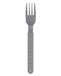Excellent Houseware Plastic Forks Grey 10 stk.
