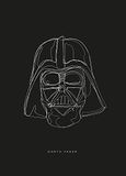Star Wars Lines Dark Side Vader - 50 x 70 cm - Komar