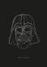 Star Wars Lines Dark Side Vader - 50 x 70 cm - Komar