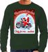 Bellatio Decorations Bol Foute Kersttrui / sweater - No presents for kids only for me suckers - motorliefhebber / motorrijder / motor fan groen voor heren - kerstkleding / kerst outfit M