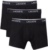 Lacoste Heren Boxershorts Met Lange Pijp Boxer Briefs 3-Pack Zwart - Maat M