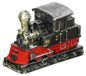 Magnifique locomotive à vapeur au look artificiellement vieilli, env. 11 cm